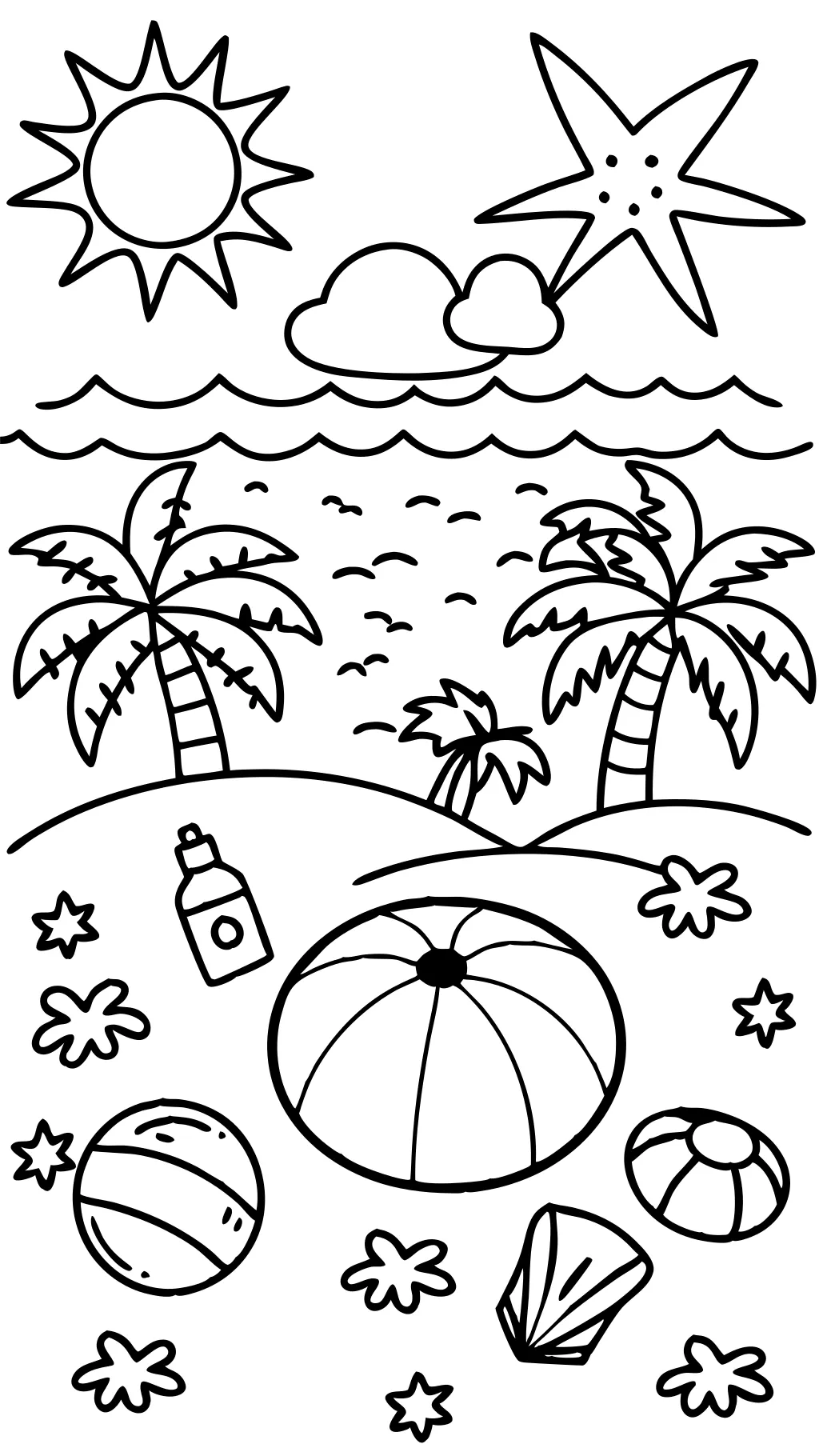 summer coloring pages to print